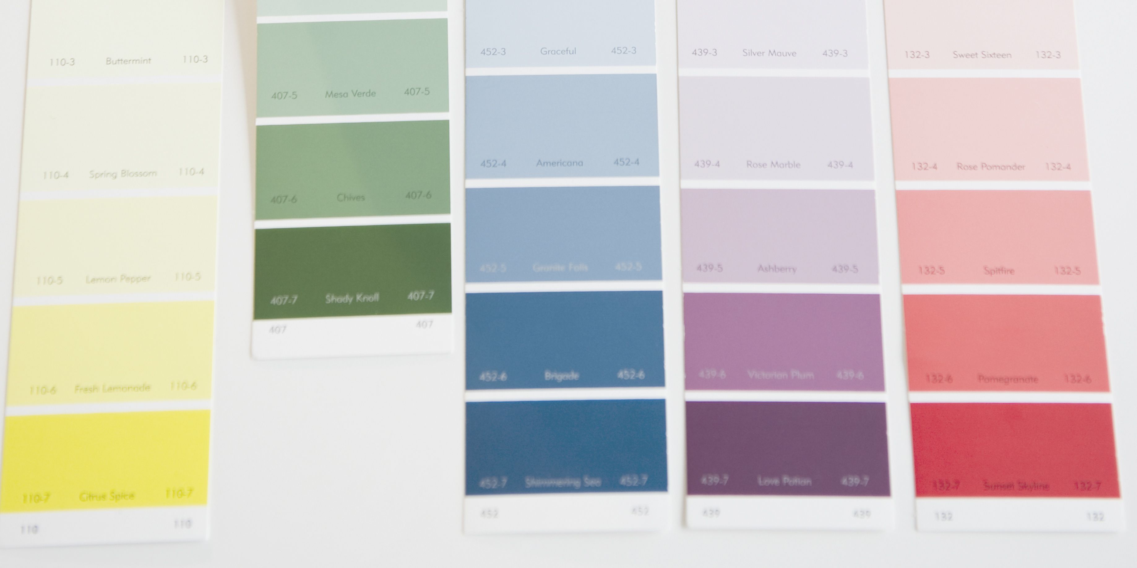 Interior Design Colour Chart