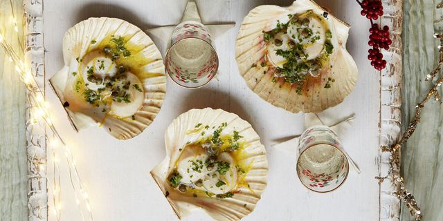 christmas canapes scallops