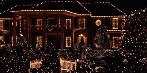 Christmas decoration, Facade, Electricity, Night, Holiday, Landmark, Midnight, Christmas lights, Christmas eve, Christmas, 