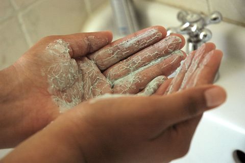 microbeads wash hands