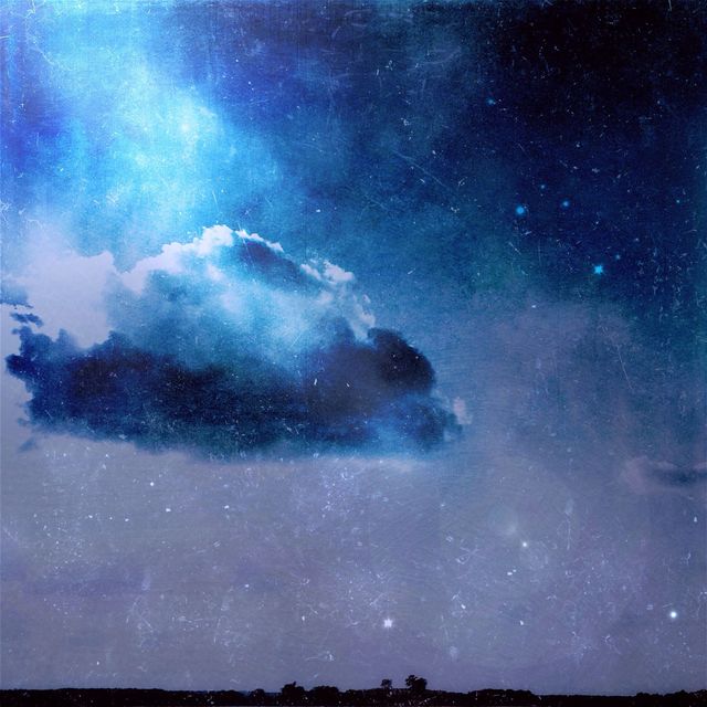Śnienie - gwiazdy i chmura