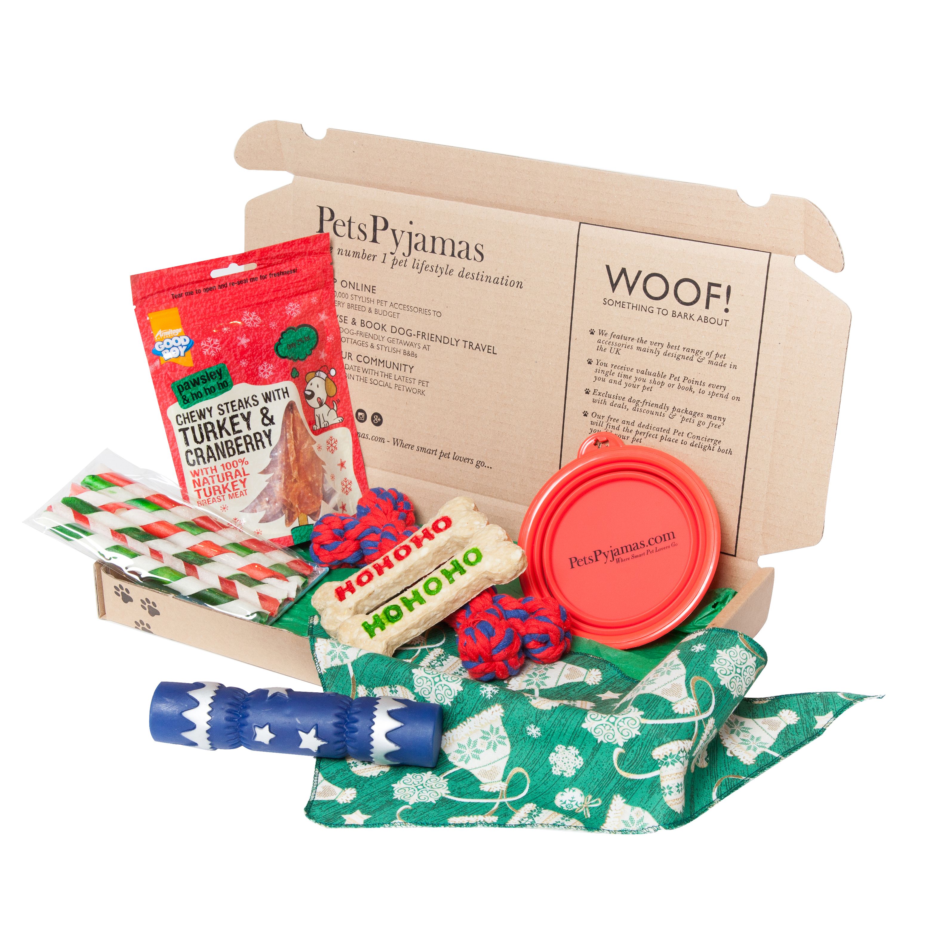 dog christmas treat box