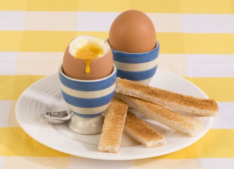 Boiled eggs and soldiers