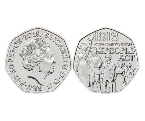 Royal Mint 2018 coin celebrates Representation of the People Act 1918