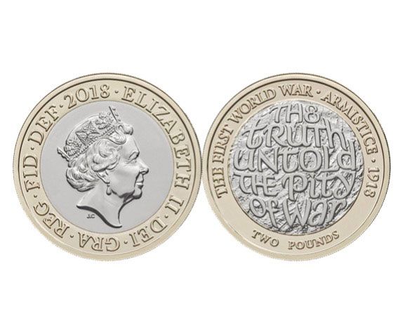 Royal Mint celebrates armistice day 1918 commemorative coin