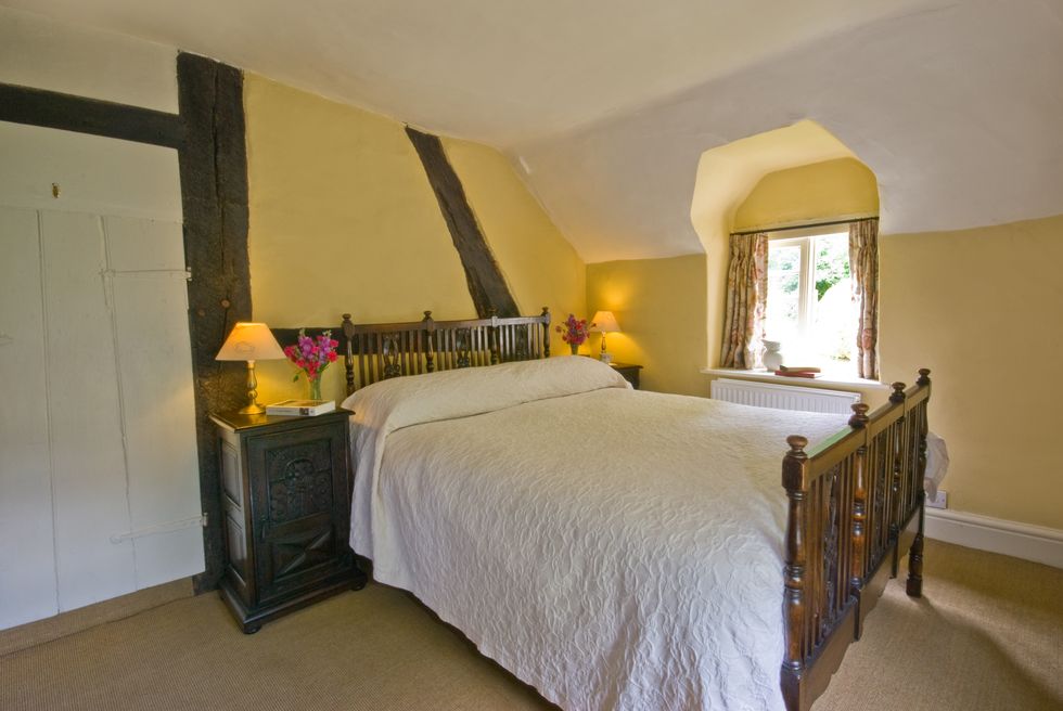 Old Mill Cottage, double bedroom, ©National Trust Images, Mike Henton