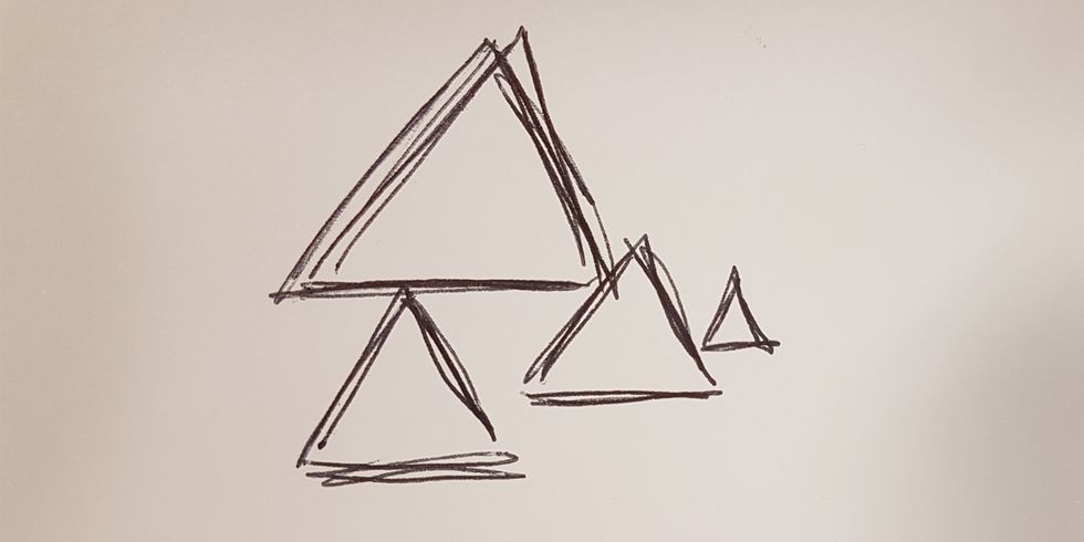τρίγωνο doodle