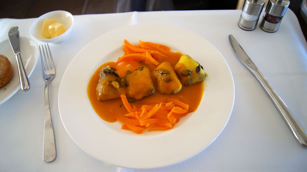First-class airline food