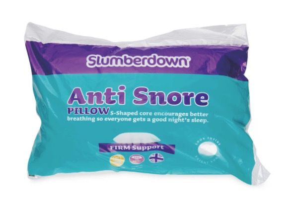 Aldi - Slumberdown Anti Snore pillow - packaging