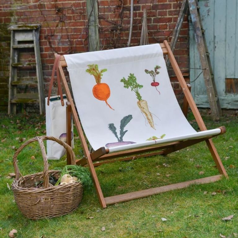 <p>I know it's a bit frivolous&nbsp;and a deck chair is barely an essential but I LOVE this hand-printed Lottie Day variety so much I don't care. Oh how I'd love to sit on my terrace in this chair, drinking Pimms and watching the birds flutter around my new&nbsp;table. Maybe one day.</p><p>If you don't have a deck but fancy having a little Lottie&nbsp;in your life - she also has a delightful variety of napkins.&nbsp;</p><p><a href="https://www.madebylottieday.com/collections/shop/products/allotment-deck-chair" target="_blank" data-tracking-id="recirc-text-link"><strong data-redactor-tag="strong">BUY NOW: £200, Lottie Day</strong></a><span class="redactor-invisible-space" data-verified="redactor" data-redactor-tag="span" data-redactor-class="redactor-invisible-space"></span></p>