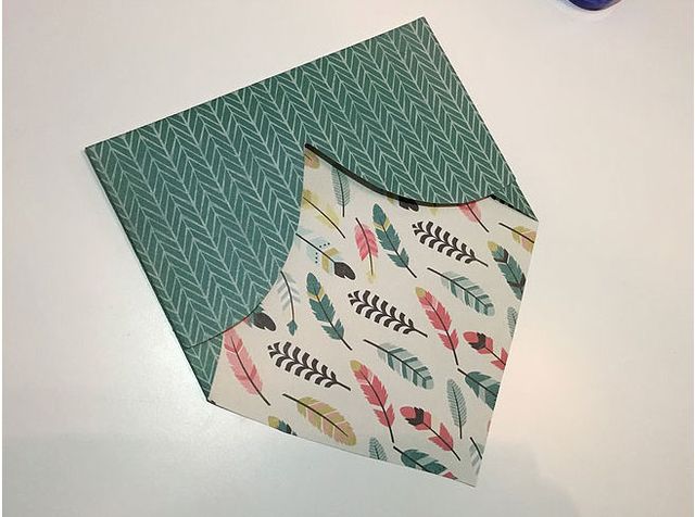homemade heart envelope