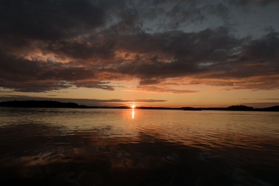 supershe island - Finland - sunset
