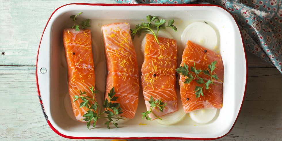 salmon tray bake