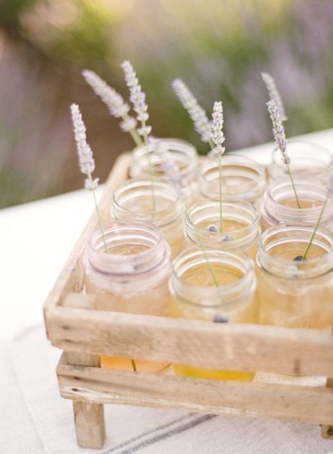 <p>Elevate a Mason jar drink by using a single lavender stem as a stirrer.</p><p><strong data-redactor-tag="strong">Get the recipe at <a href="http://dreamywhites.blogspot.com/2011/08/thank-you-style-me-pretty-kt-merry-and.html" target="_blank">Dreamy Whites</a>.</strong></p>