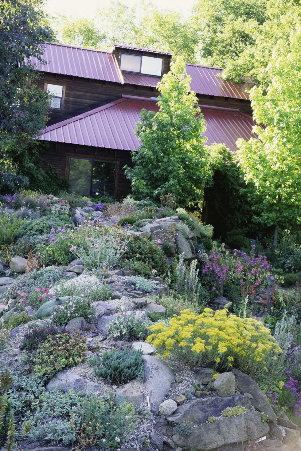 <p>Naturally, you want your rocks to be in all different sizes.  Leave holes big enough between for your plants — some tiny, some bigger.  Ask for advice from your local nursery as to the best place to acquire landscaping stones.<br></p>