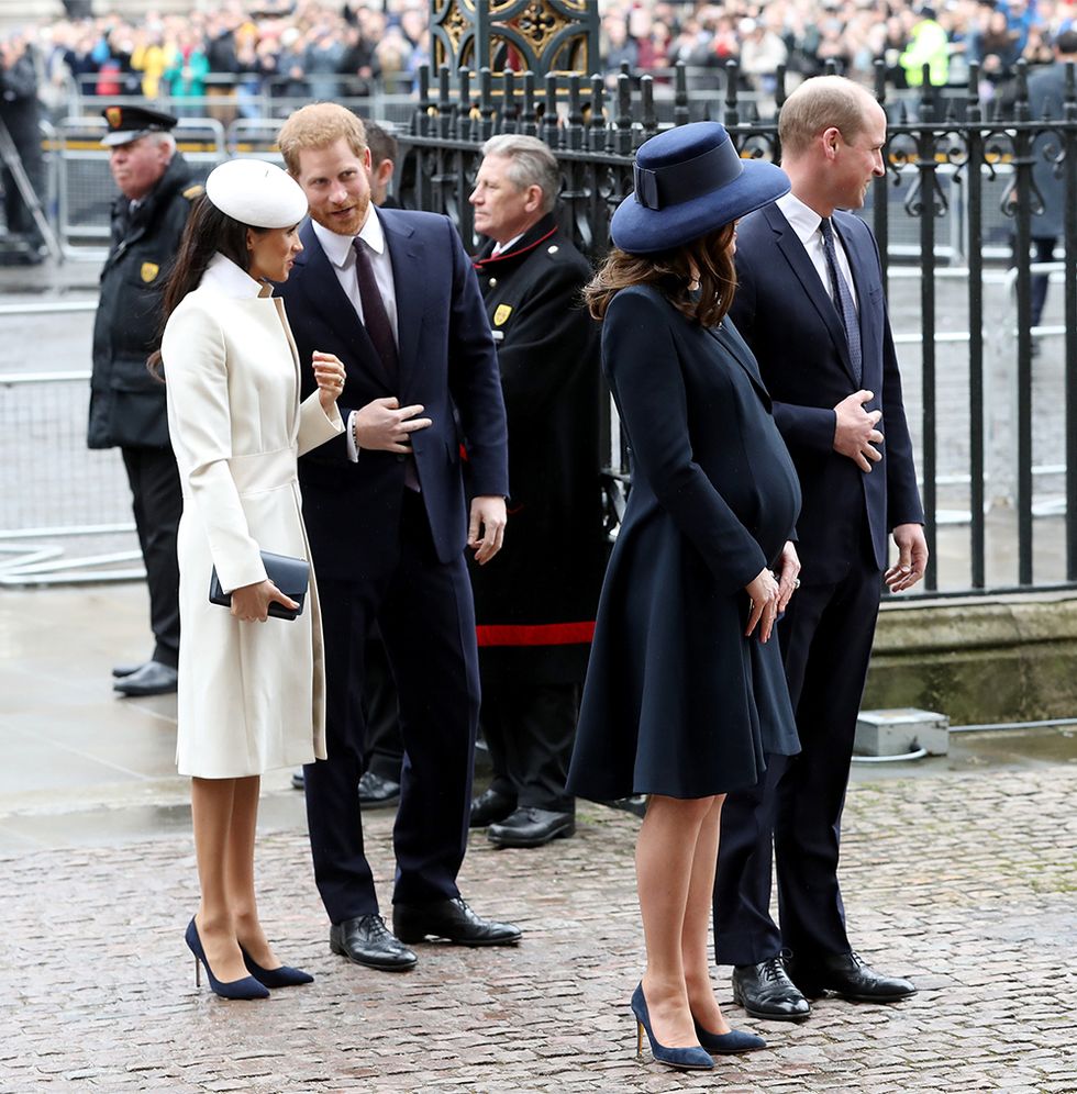 Meghan and Kate at Westminster Abbey