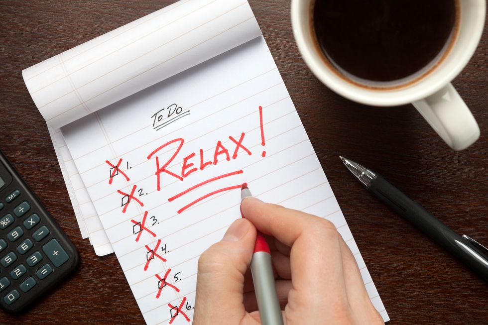 To do list - relax