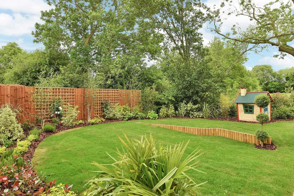 Plant, Garden, Shrub, Landscape, Land lot, Real estate, Backyard, Home fencing, Yard, Lawn, 