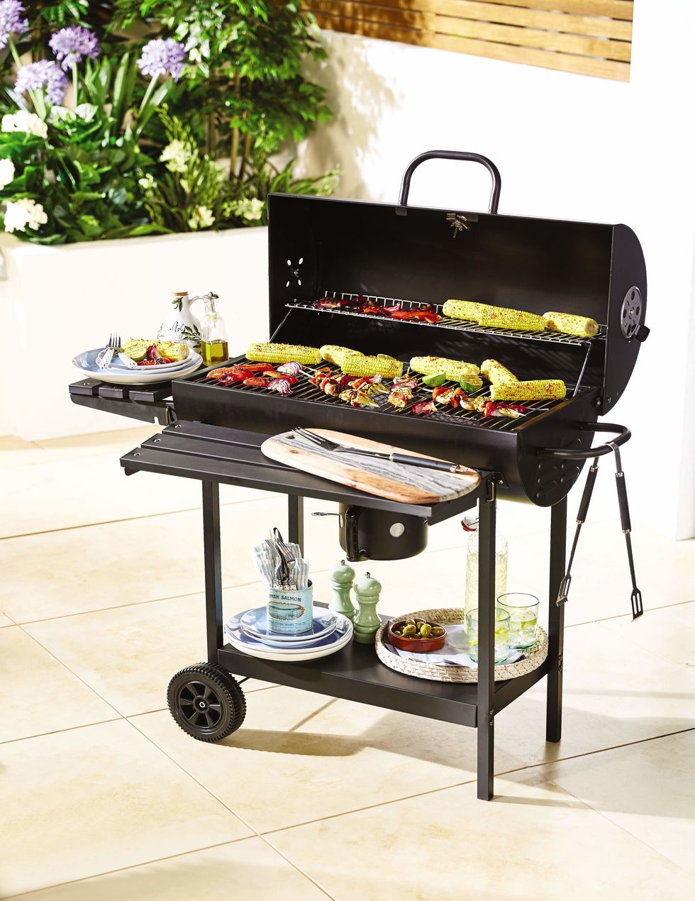 Oil Drum Charcoal Barbecue - Aldi Gardening Event Week