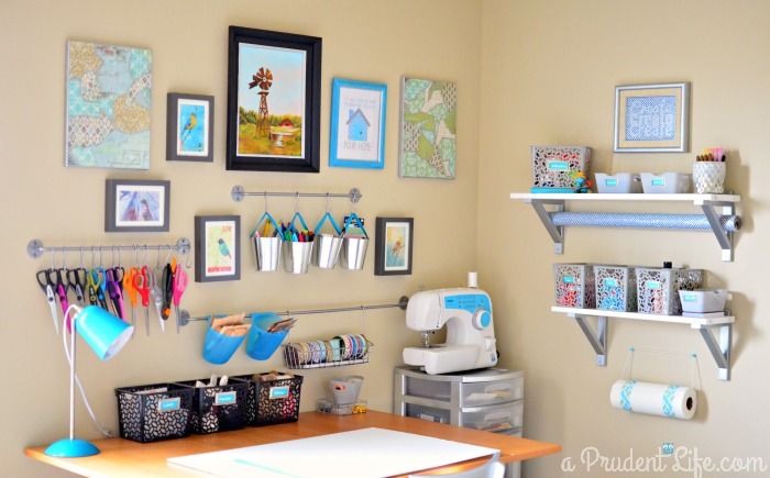 How to organize art supplies: for craft desks and rooms