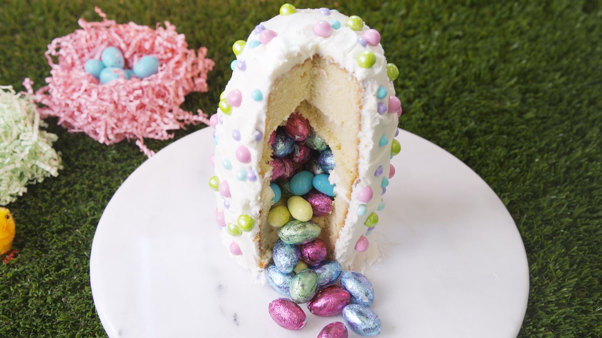 Easter Egg Surprise Cake — From Scratch with Maria Provenzano