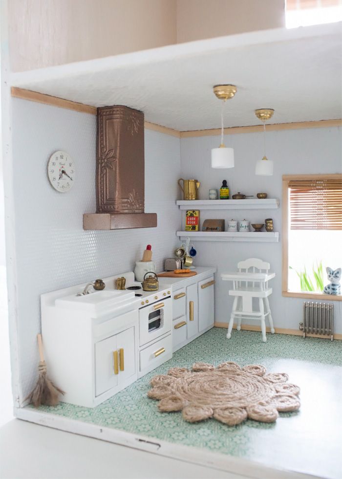 Teeny tiny laundry room #dollhouse #miniature, dollhouse renovation