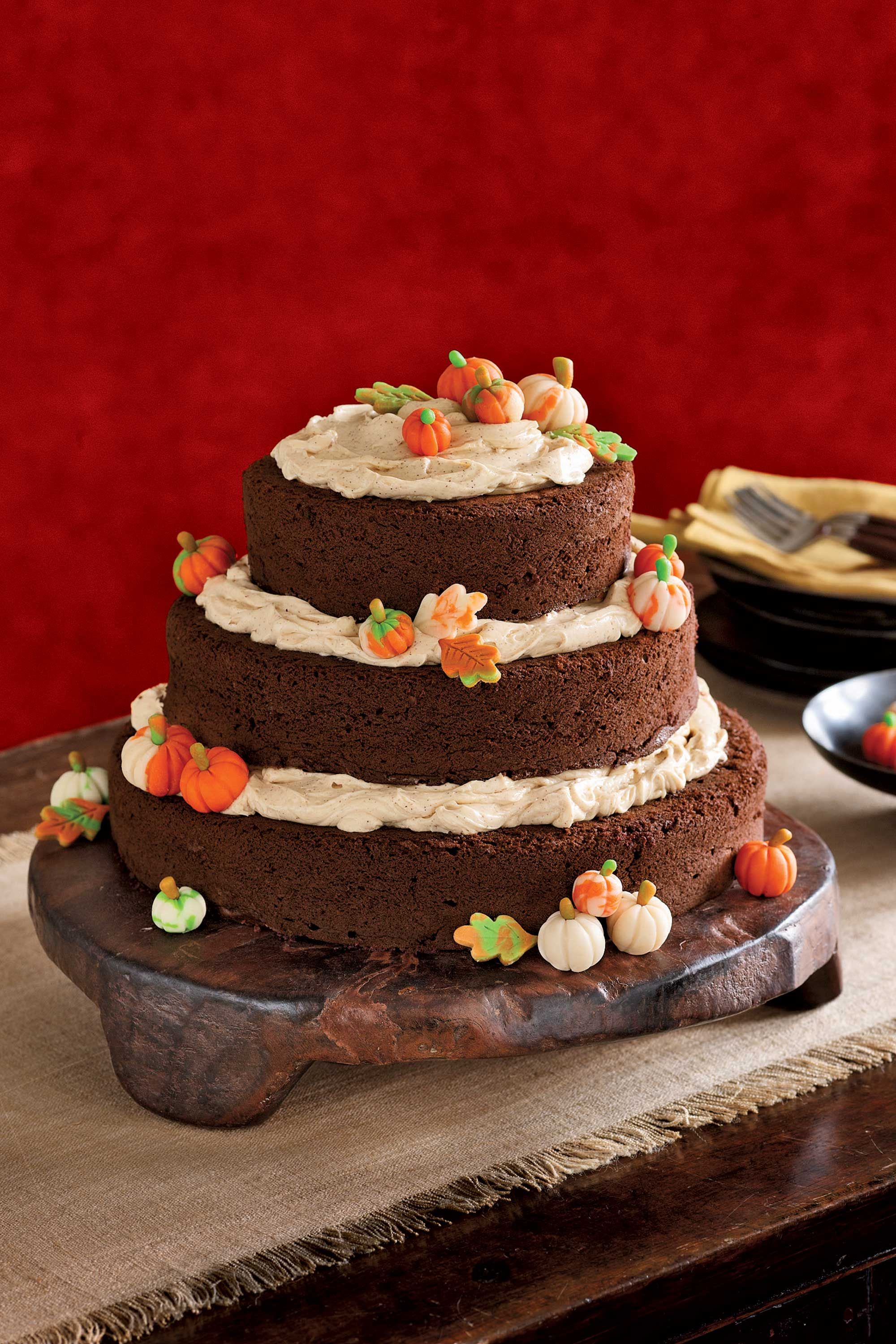 Pumpkin Spice Naked Layer Cake with Salted Caramel Drizzle - The Effortless  Chic