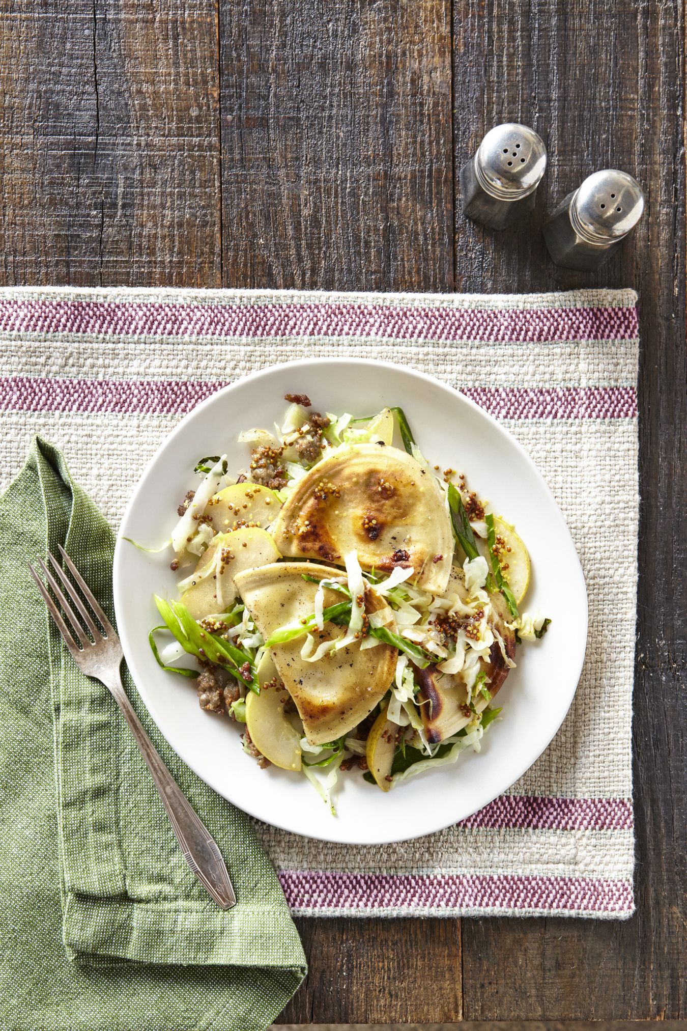 Mushroom and cabbage pierogi