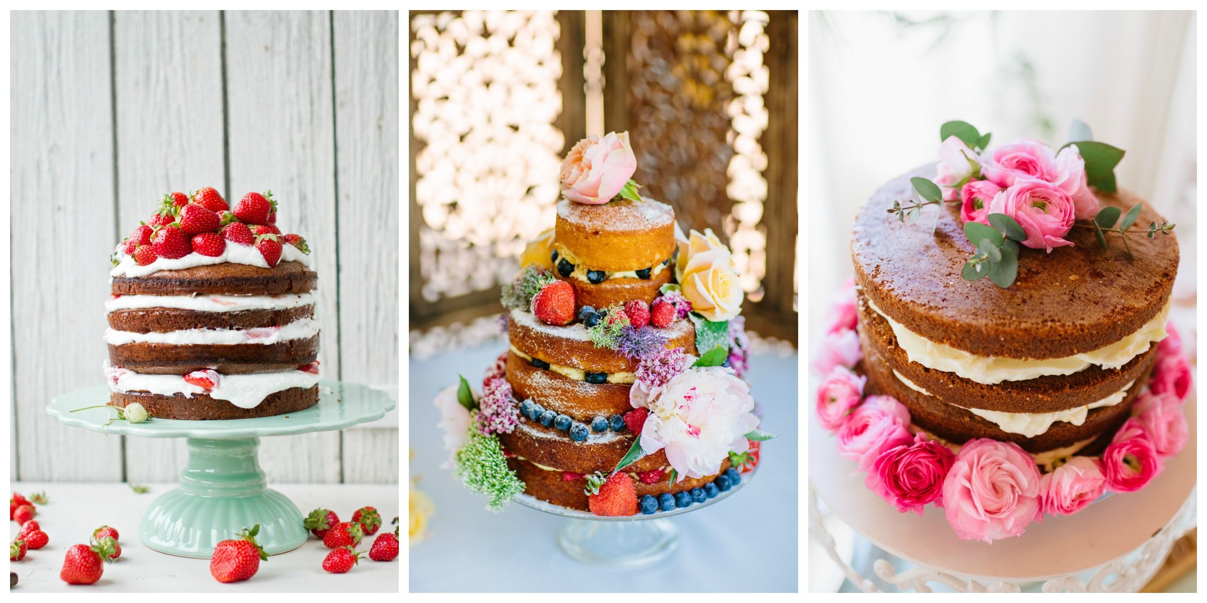 50 Rustic Semi-Naked & Naked Wedding Cake Ideas 2023 🎂