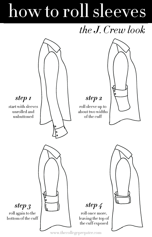 How to roll your shirt sleeves (the right way)