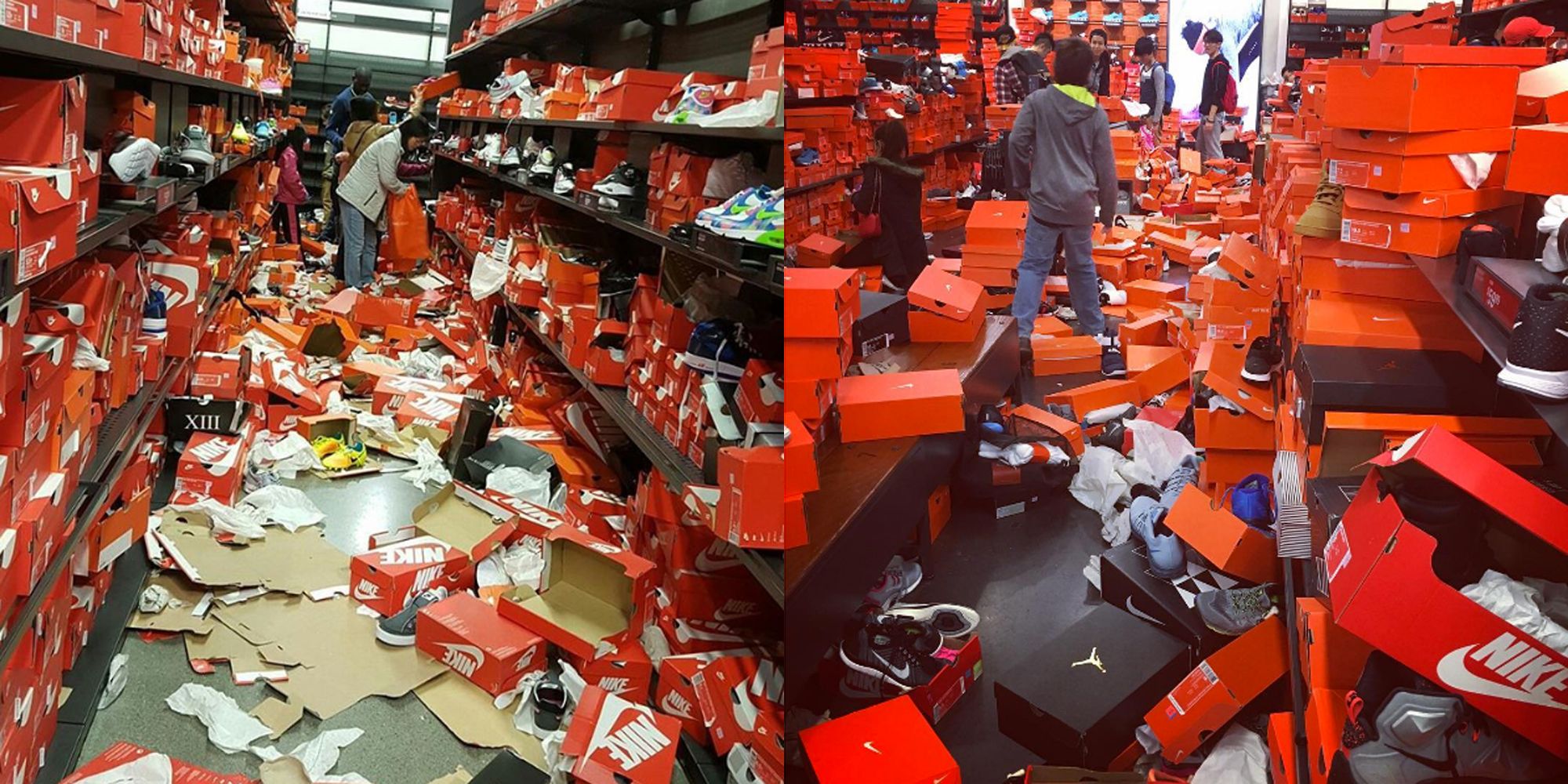 Black Friday Shoppers Apart Nike Factory Washington