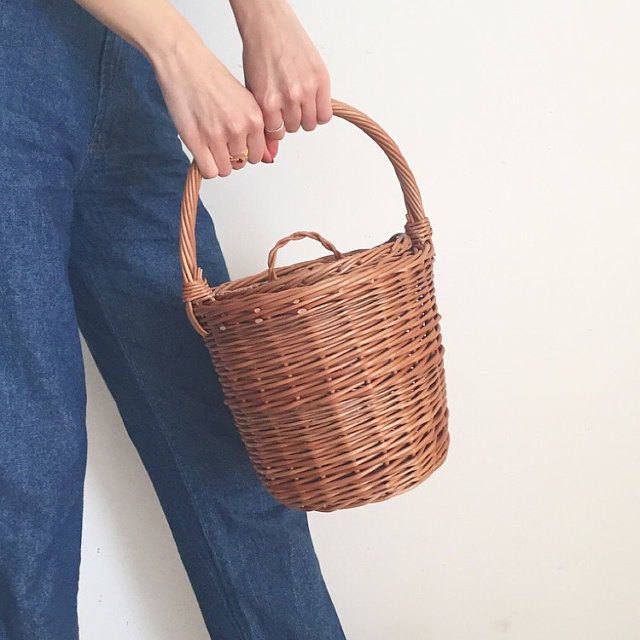1930's Hand Woven Fish Basket Purse Bucket Bag For Sale at 1stDibs |  vintage purses 1930, basket bucket bag, fish wicker basket