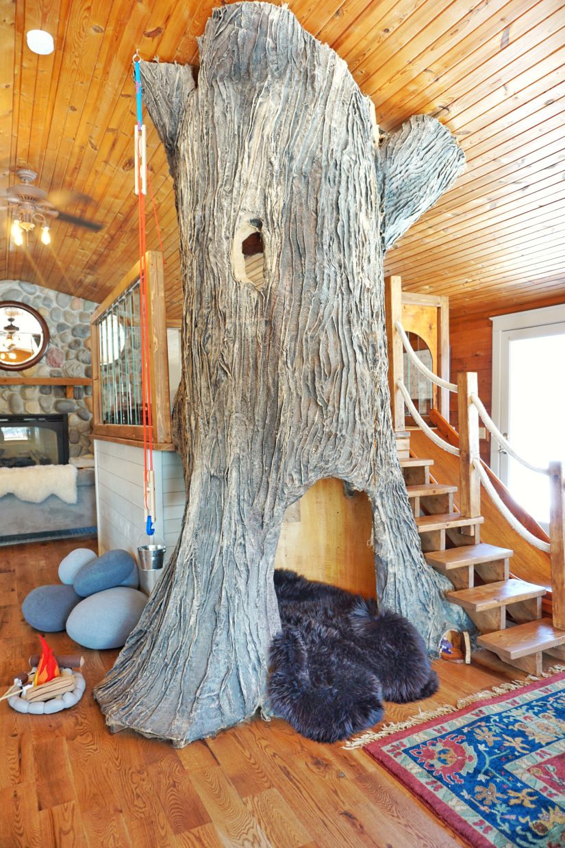 Indoor Tree House - How a Blogger Built a Tree House Indoors