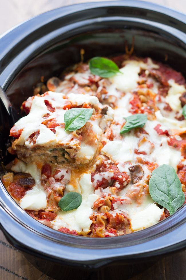 3 Ingredient Slow Cooker Lasagna - Slow Cooker Gourmet