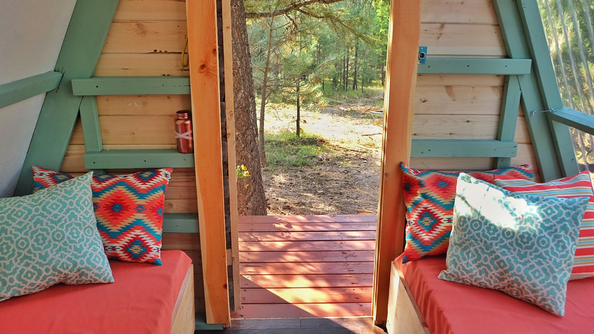 This Couple Built A Tiny A-Frame Home For Only $700