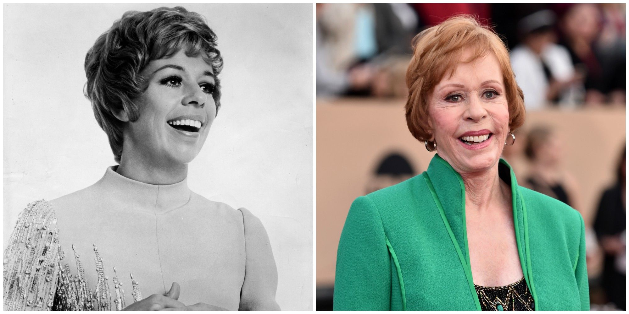 Celebrities over 90: Then and now