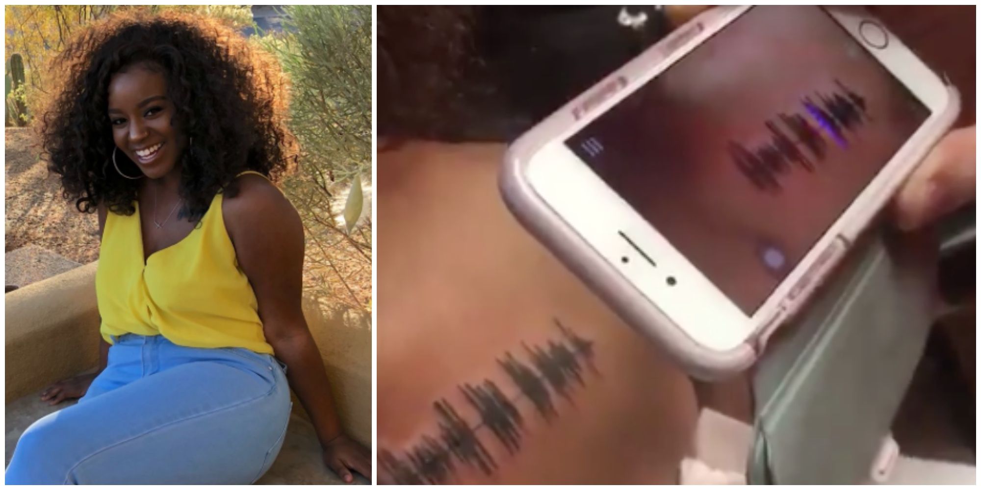 Skin Motion Tattoo Allows Teen to Hear Late Grandma's Recording - Sound  Wave Tattoo
