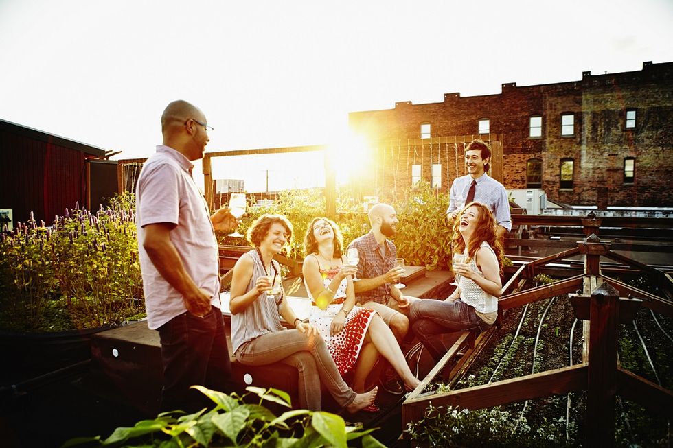 Sitting, Sunlight, Conversation, Lap, Love, Family, Outdoor furniture, Vintage clothing, 