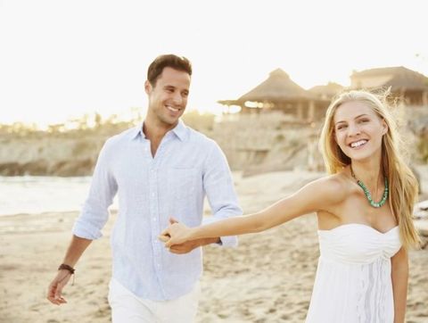 Smile, Sleeve, People on beach, Shirt, Dress, Photograph, Happy, People in nature, Dress shirt, Facial expression, 