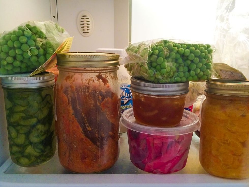 Food, Produce, Ingredient, Canning, Pickling, Food storage containers, Mason jar, Vegan nutrition, Preserved food, Whole food, 
