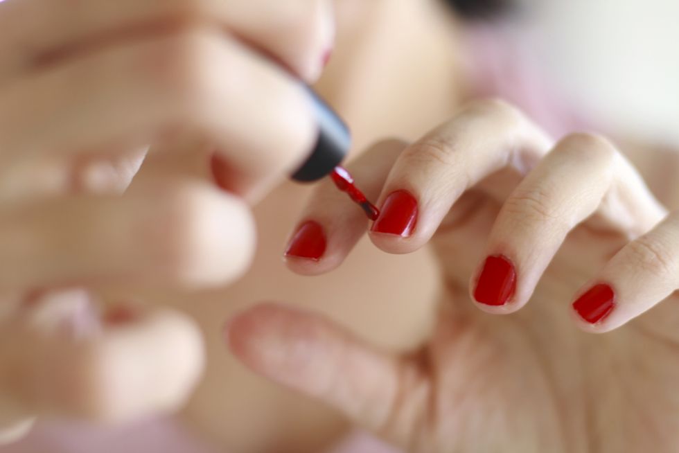 Finger, Skin, Nail, Nail care, Manicure, Nail polish, Organ, Close-up, Artificial nails, Thumb, 