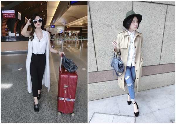 Clothing, Footwear, Leg, Sleeve, Hat, Bag, Photograph, Standing, Style, Luggage and bags, 