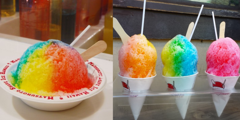 <p>Matsumoto Shave Ice由各式口味所組成的的招牌彩虹冰，看起來超療癒～是不是光看就能感受到夏威夷的熱情了！</p>