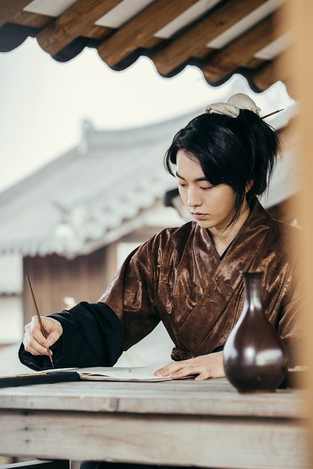 Table, Sitting, Black hair, Temple, Desk, Portrait photography, Stock photography, 