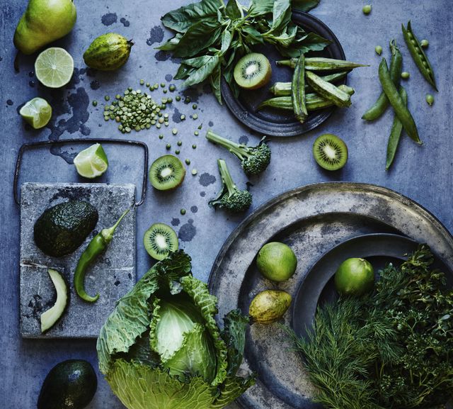 Green, Natural foods, Produce, Ingredient, Whole food, Photography, Vegetable, Vegan nutrition, Leaf vegetable, Still life photography, 