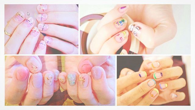 Blue, Finger, Skin, Nail, Nail care, Photograph, Nail polish, Pink, Style, Purple, 