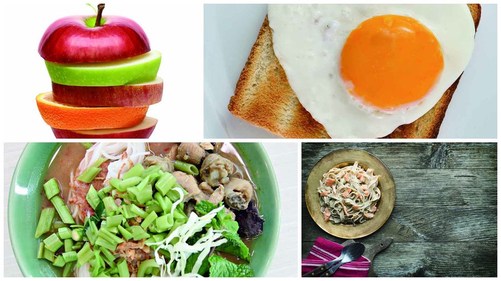 Food, Green, Egg yolk, Serveware, Meal, Ingredient, Cuisine, Breakfast, Recipe, Natural foods, 