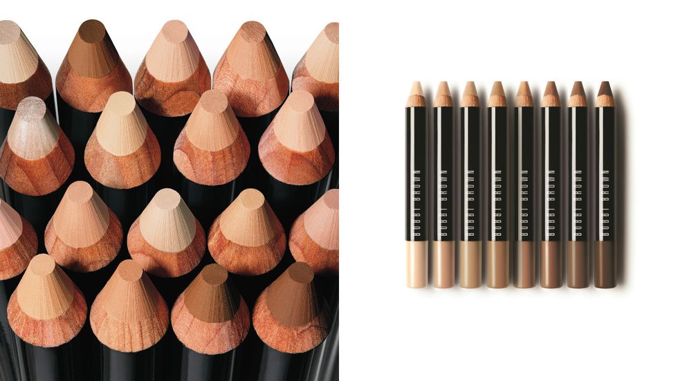 Brown, Peach, Writing implement, Collection, Lipstick, Beige, Brush, Natural material, Stationery, Paint, 