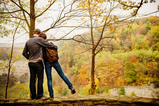Nature, Jeans, Denim, Leaf, People in nature, Deciduous, Jacket, Autumn, Love, Luggage and bags, 