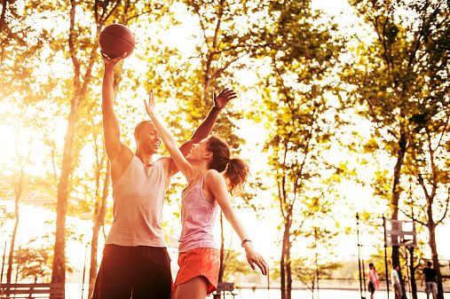 Ball, Basketball, Basketball moves, Yellow, Happy, People in nature, Leisure, Playing sports, Ball game, Basketball player, 